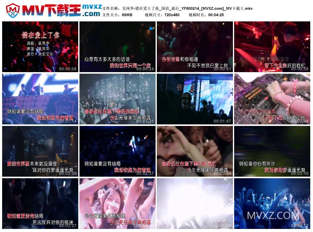 吴凤华-错在爱上了你_国语_流行_YF800214